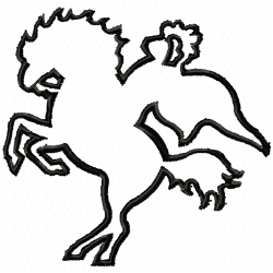 Horses Embroidery Design 10